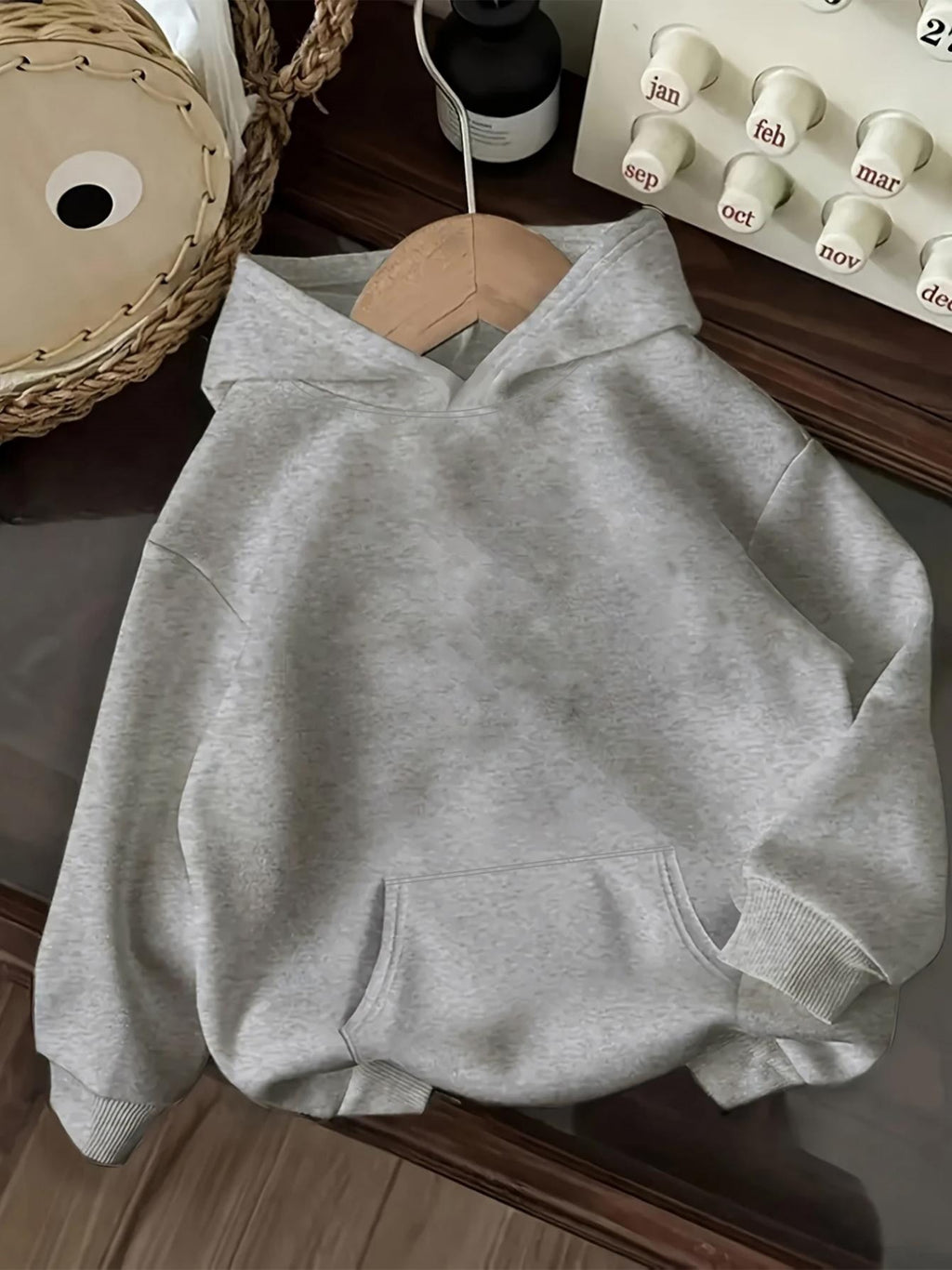Women's Oversized Hoodie, Line Art Butterfly & 'Good Things Take Time' Inspirational Quote Print, Gentle Style Long Sleeve Casual Hooded Sweatshirt with Kangaroo Pocket, Daily S Versatile Elegant Ladies Outfits, Sizes S-XXL - Light Grey