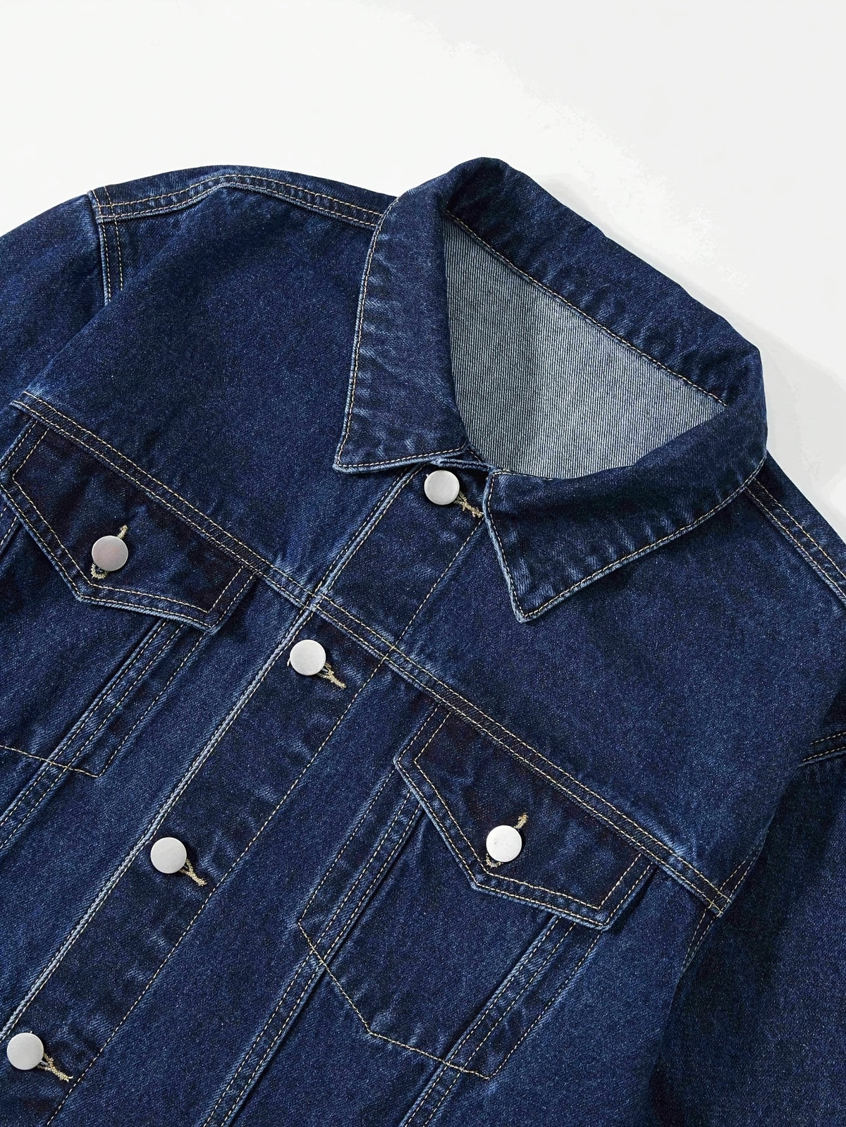Men's Casual Denim Jacket - Royal Blue