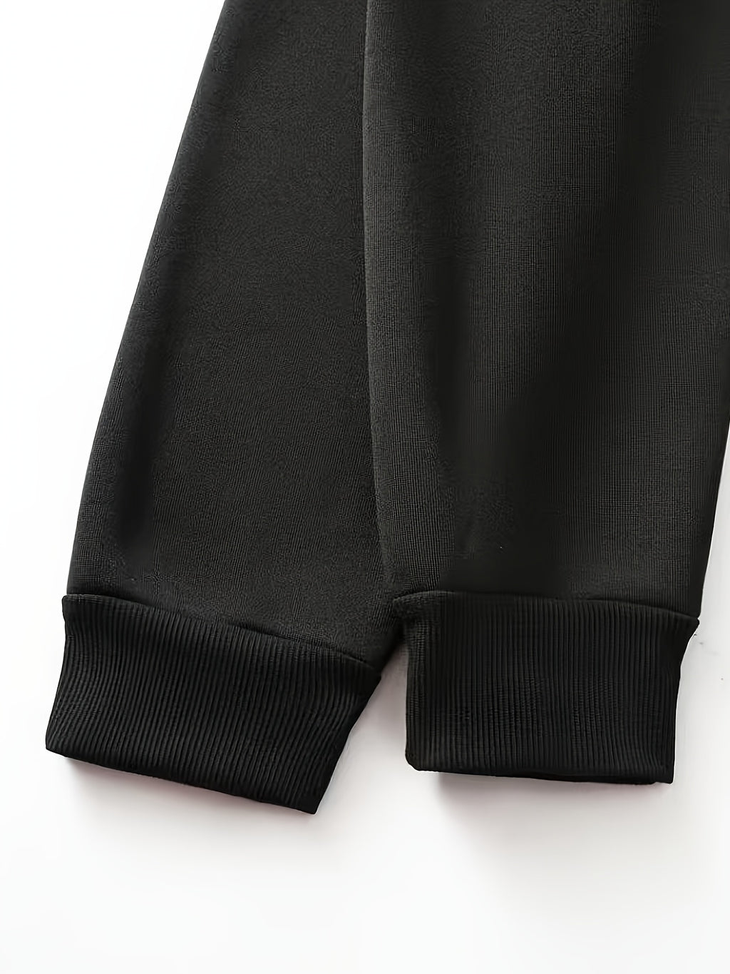 Men's Fashion Trendy Casual Solid Color Hooded Sweatshirt - Black