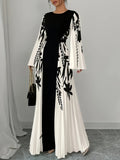 Elegant Special Fashion Women's Dress with Elegant Floral Print - Mixed colors