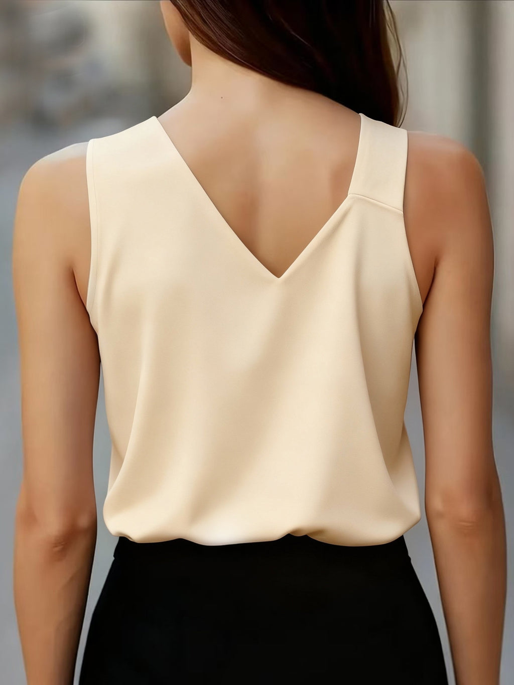 Women'S Irregular Strap Cami Top - Apricot