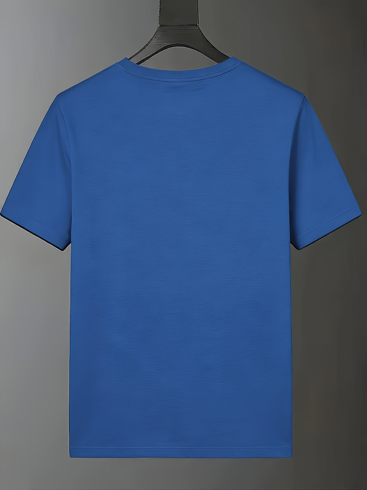 Men'S Ultra-Thin Performance Fitness T-Shirt with Bull Head Pattern, Suitable for Gym, Running, And Outdoor Activities, Breathable And Quick-Dry Round-Neck Sports Top - Royal Blue