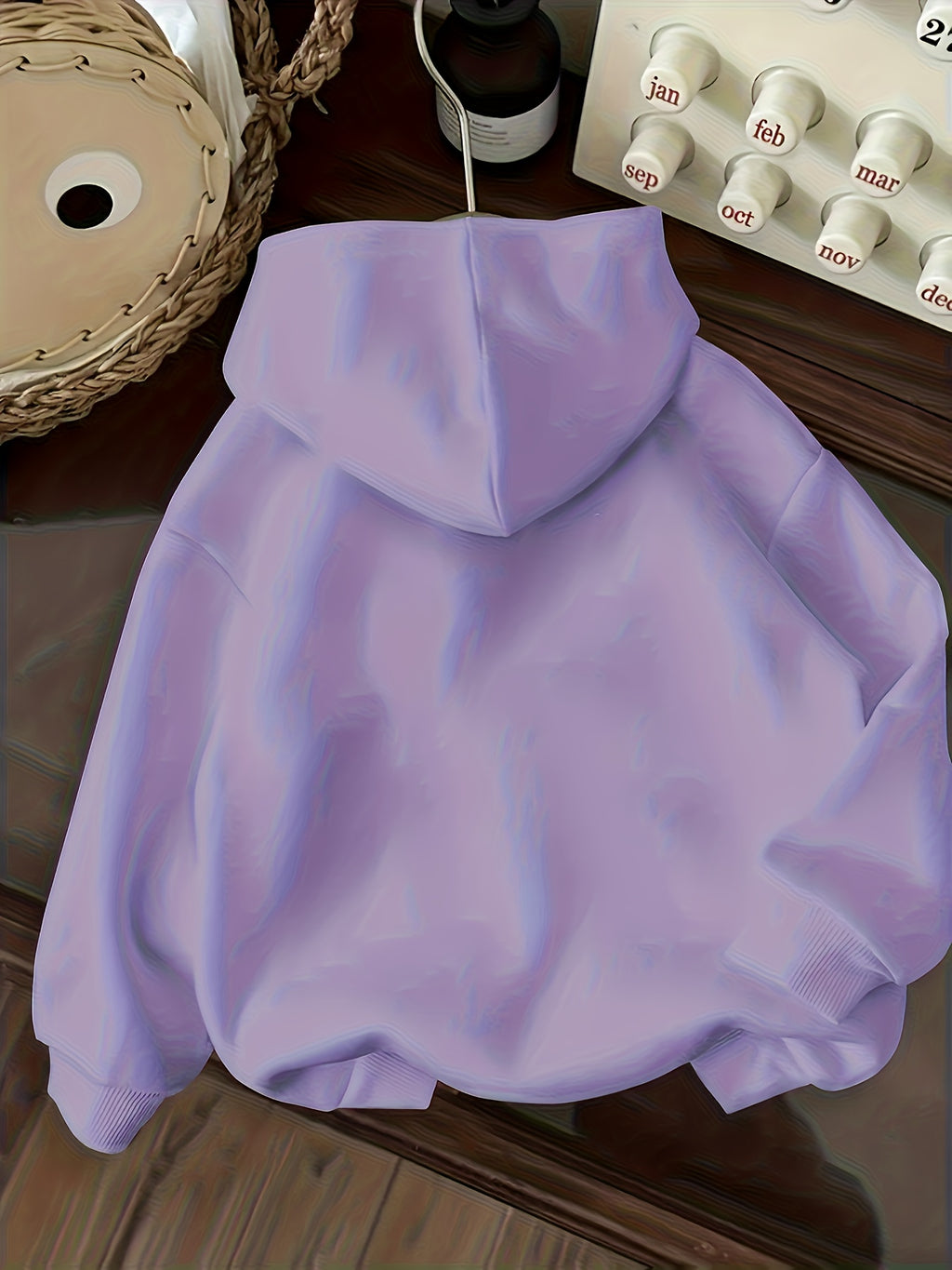 RUEPEI A Women'S Comfortable Thickened Fleece Hoodie, Machine Washable - Suitable for And Casual Wear, Ideal for Hoodies - Purple