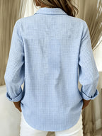 Elegant Special Edition Women'S Printed Shirt - Long Sleeve Button-Up, Classic Collar, Suitable for Office, Commute, Or Formal Events, Office Wear, Exquisite Casual - Mixed colors