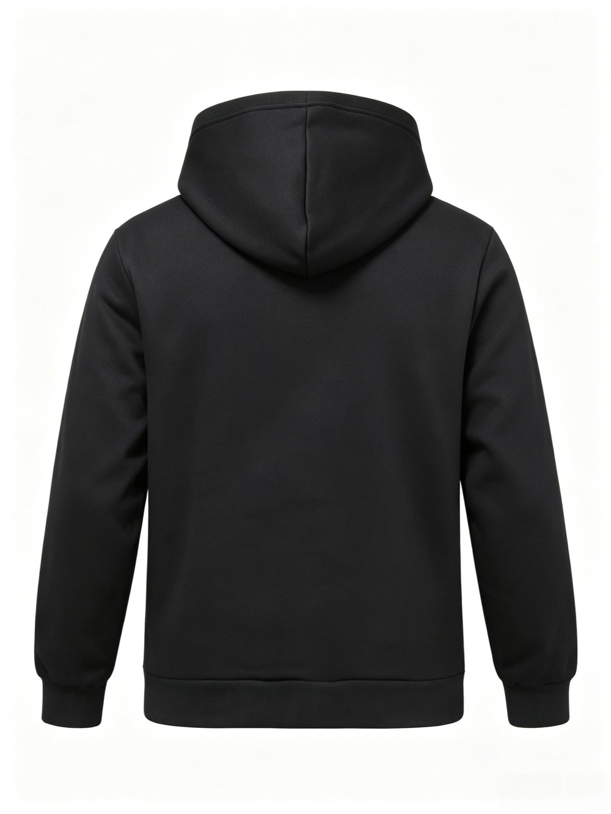 Western Fashion Letter Stripe Men'S Zipper Cardigan Hooded Sweatshirt ITALIA Easy Text Combination Print Zipper Pocket Drawstring Casual Athletic Jacket - Black