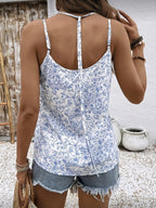 8341 Women's Adjustable Striped Vest - Multicolor
