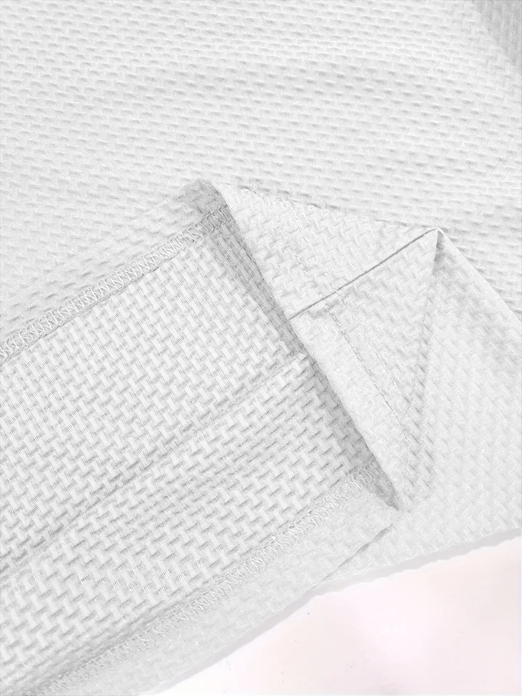 Men's Solid-color Polo Shirt with a Contrasting Button Placket Featuring a Light Business Style Design. The Fabric Is Breathable and Comfortable, Keeping You Cool in Summer. Perfect for Everyday Casual Wear and Outings, Available in Multiple Colors. - White