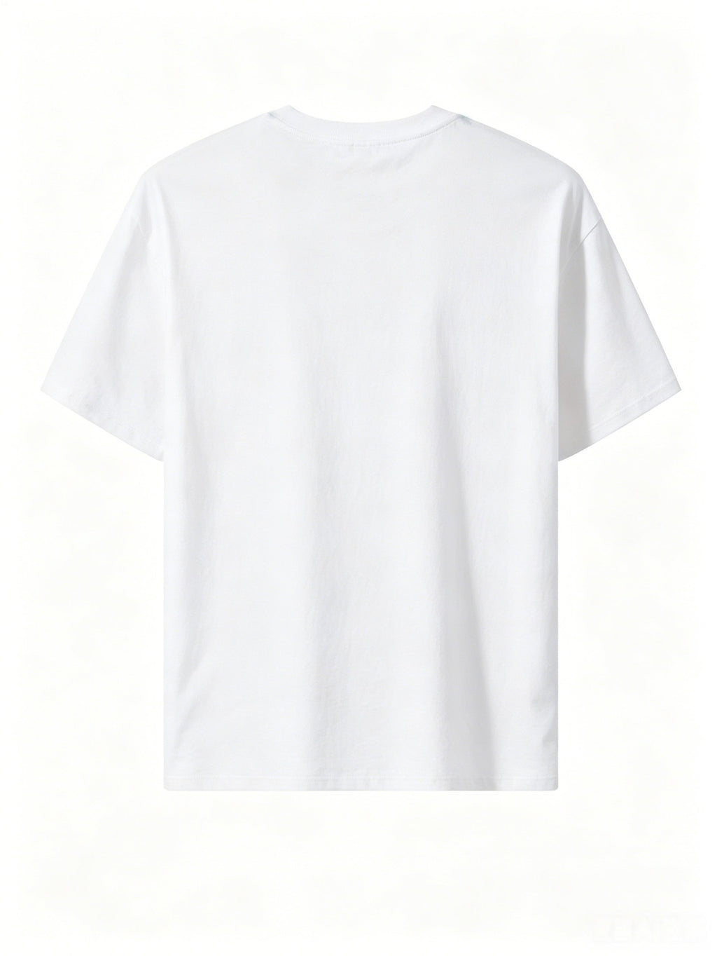 Summer Men's 5pcs Pure Cotton Short-Sleeve T-Shirts, Classic Crew Neck Versatile Basic Style, Soft Breathable Regular Fit, Custom Print Patterns Available, Ideal for Daily Wear, Team Apparel, and Commemorative Work Uniforms - White