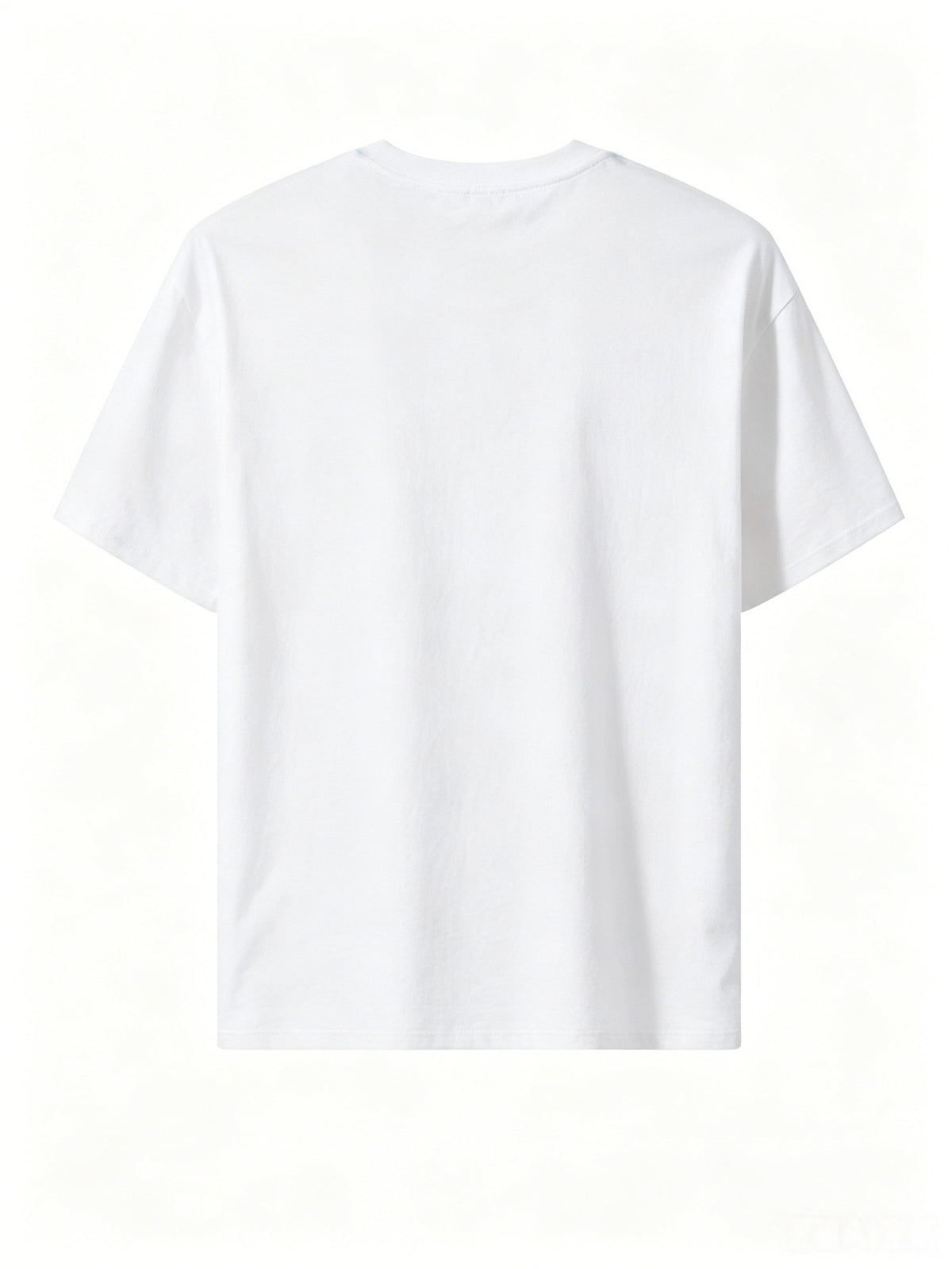 Summer Men's 5pcs Pure Cotton Short-Sleeve T-Shirts, Classic Crew Neck Versatile Basic Style, Soft Breathable Regular Fit, Custom Print Patterns Available, Ideal for Daily Wear, Team Apparel, and Commemorative Work Uniforms - White