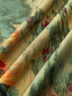 Printed Wrap Skirt - Green