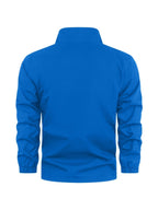 2026 New Model Men's Outdoor Men's Windproof Mountaineering Sport Jacket, Lightweight and Comfortable High-quality Raincoat, Fashionable and Trendy  Pattern Design, Suitable for Spring and Autumn Seasons, Essential for Outdoor Activities. - Royal Blue