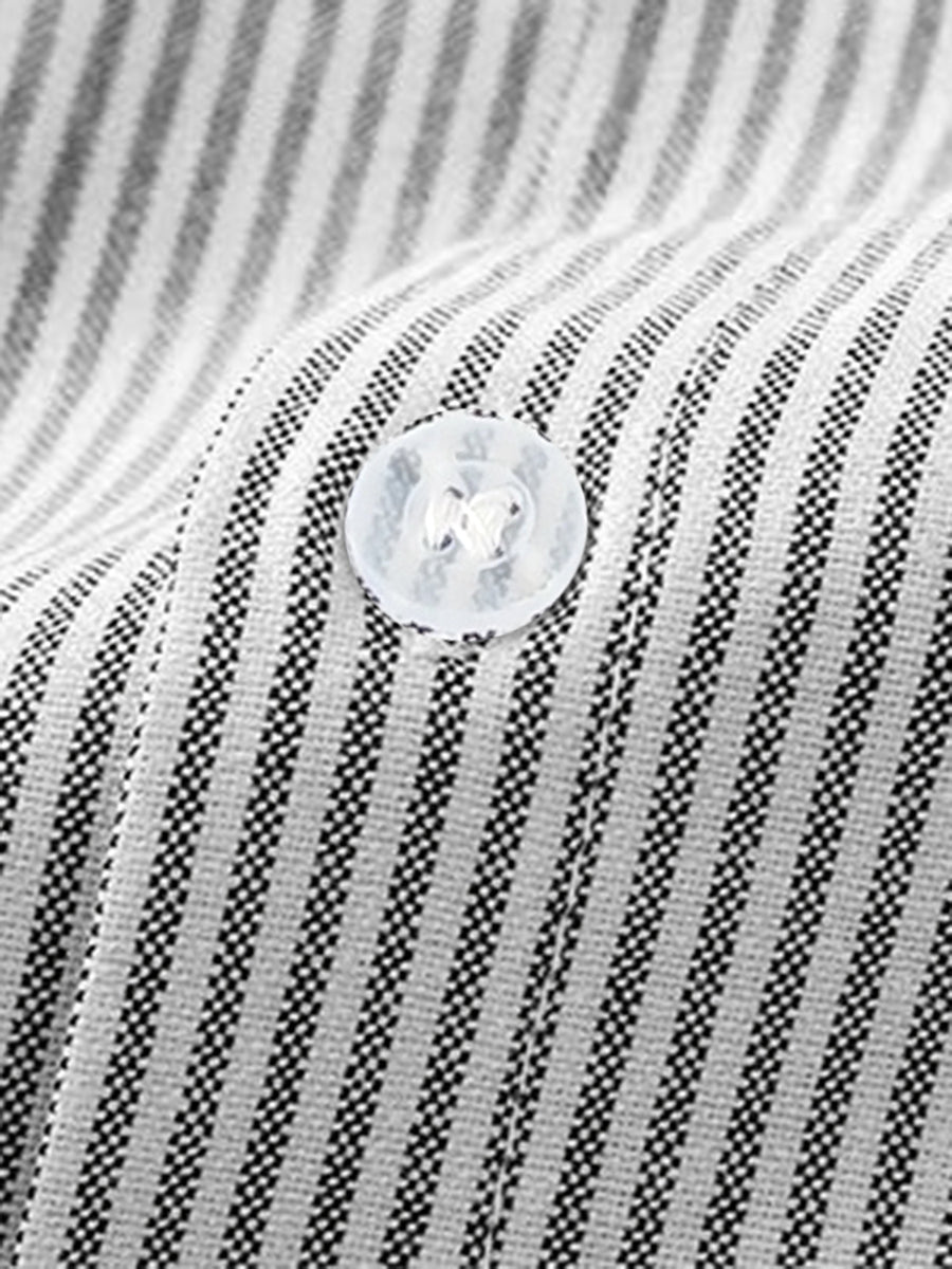 Early Spring Spring New Versatile Basic Multi-Color Optional Easy Fashion Niche Print Lapel Long Sleeve Casual Shirt - Grey