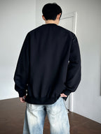 Men'S Soft Shell Jacket, 1pc Men'S Fashion Trendy Casual Jacket, Loose Fit with Drop Shoulder Design, Comfortable Stretch Fabric, Suitable for Casual Wear - Black
