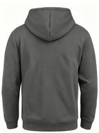 Men's Fashion Trendy Casual Solid Color Hooded Sweatshirt - Dark Gray