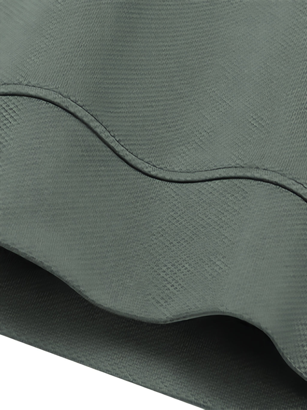 [Pearson OBM] Men'S Faux Two-Piece Long Sleeve Polo Shirt, Business Casual Style, Knit Collar V-Neck Patchwork Design with Button Placket, Ribbed Striped Cuffs And Collar, Mid-Career Men'S Business Top for Daily Gatherings And Commuting - Military Green