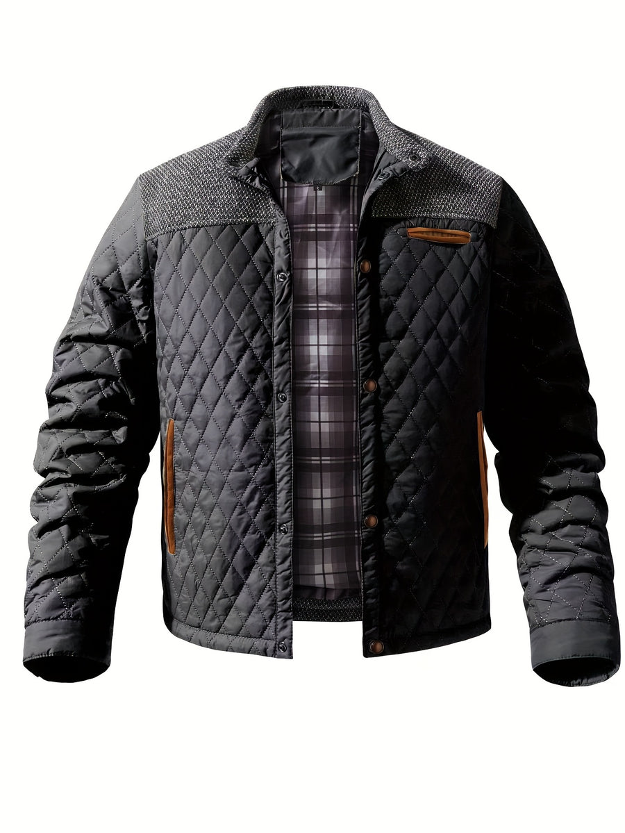Men'S Winter Warmth Casual Jacket - Black