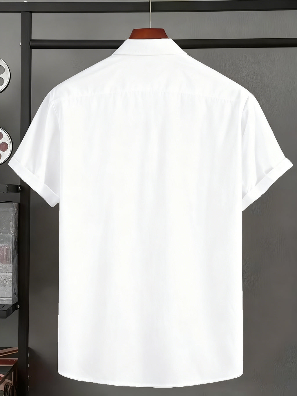 Men's Vintage Shirt - Stand Collar with Button Front, Non-Stretch Fabric - Suitable for Formal and Casual Occasions - Mixed colors