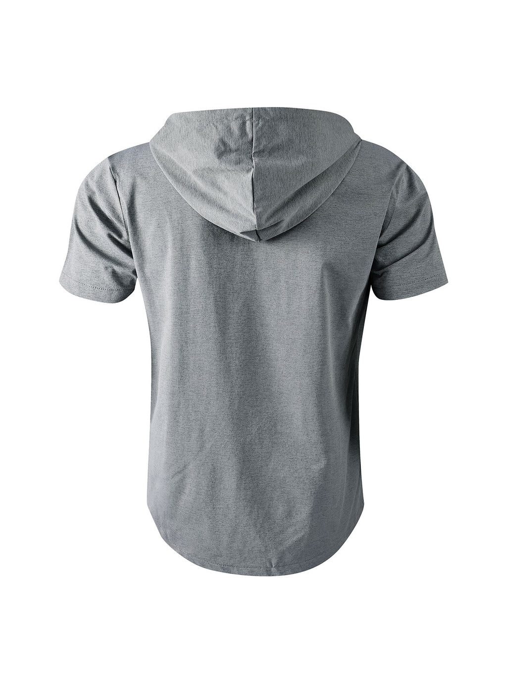 2pcs Summer Men'S Cardigan Hoodie Short-Sleeve T-Shirt, Fashionable And Easy, for Sports, Fitness, Beach, Yoga, Breathable - Gray+Khaki