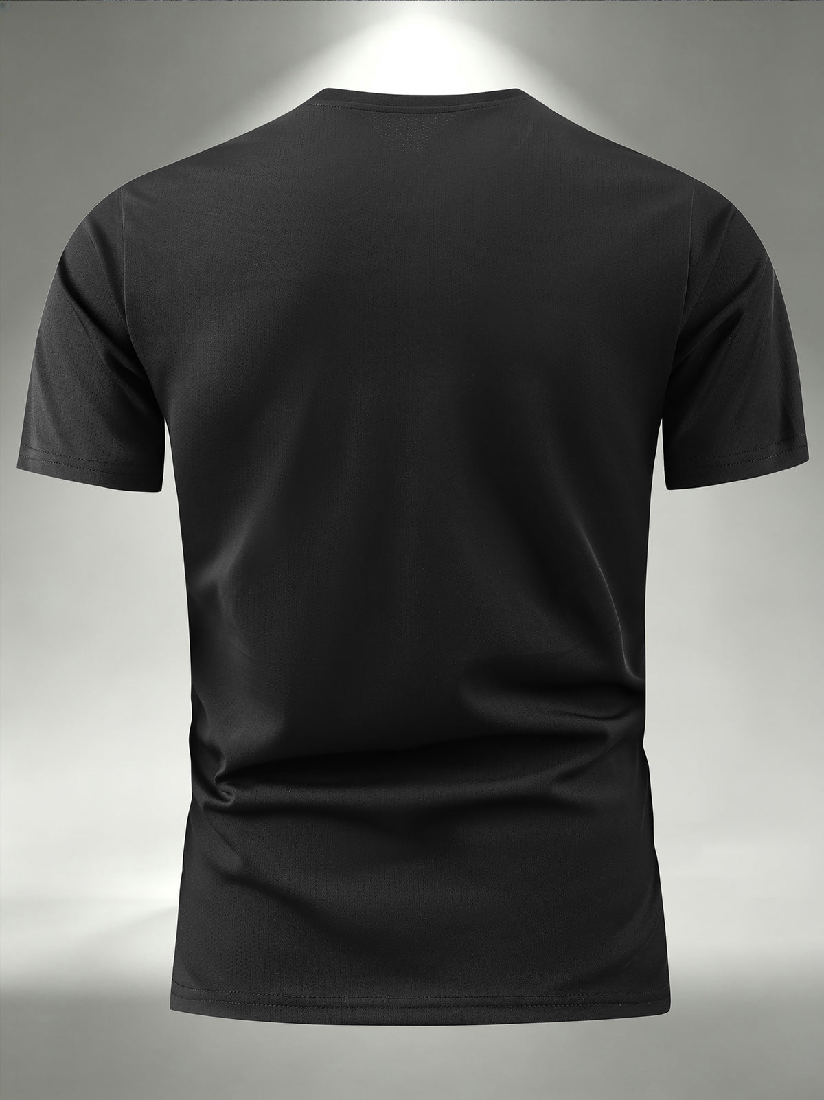 5pcs Men's Sports & Fitness Breathable Quick-Dry T-Shirts, Outdoor Travel Casual Running Printed Short-Sleeve Tees, Easy to Clean and Maintain, Lightweight T-Shirts for Daily Leisure and Gatherings, Classic Crew Neck Shirts - Black-5PCS