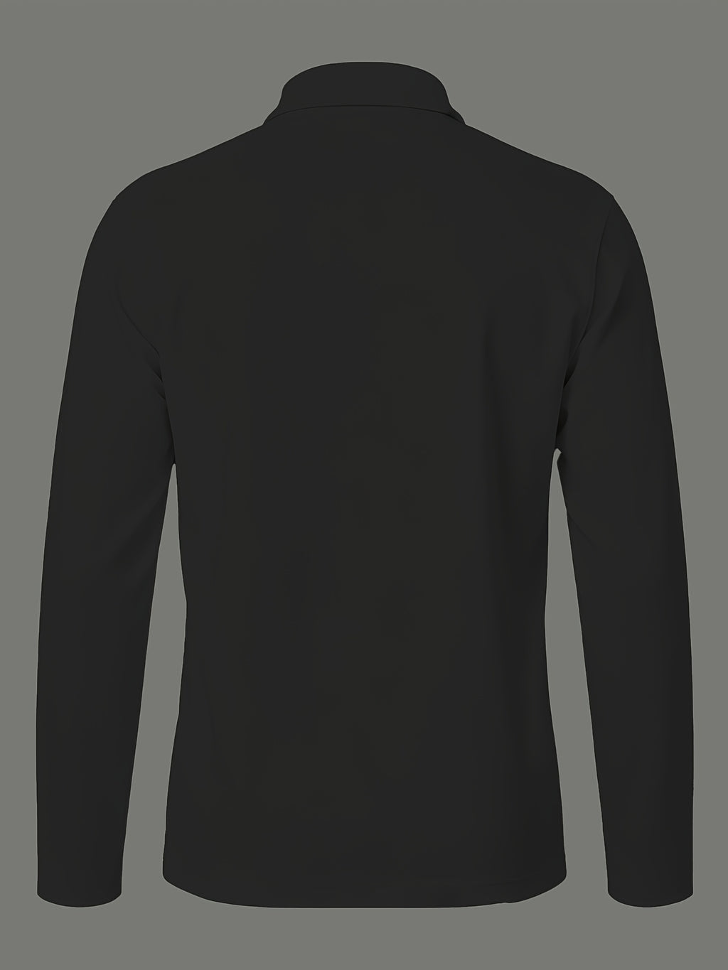 3pcs Solid Color Long Sleeve Lapel Polo Shirts for Young and Middle-Aged Men, Eyelet Lightweight Breathable Commuting Workwear Loose Fit Long Sleeve Base Layers - White Black Pink