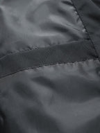 Men's New Jacket Coat Spring Autumn Casual Jacket Sports Outdoor Zipper Pocket, Hooded Design - Black