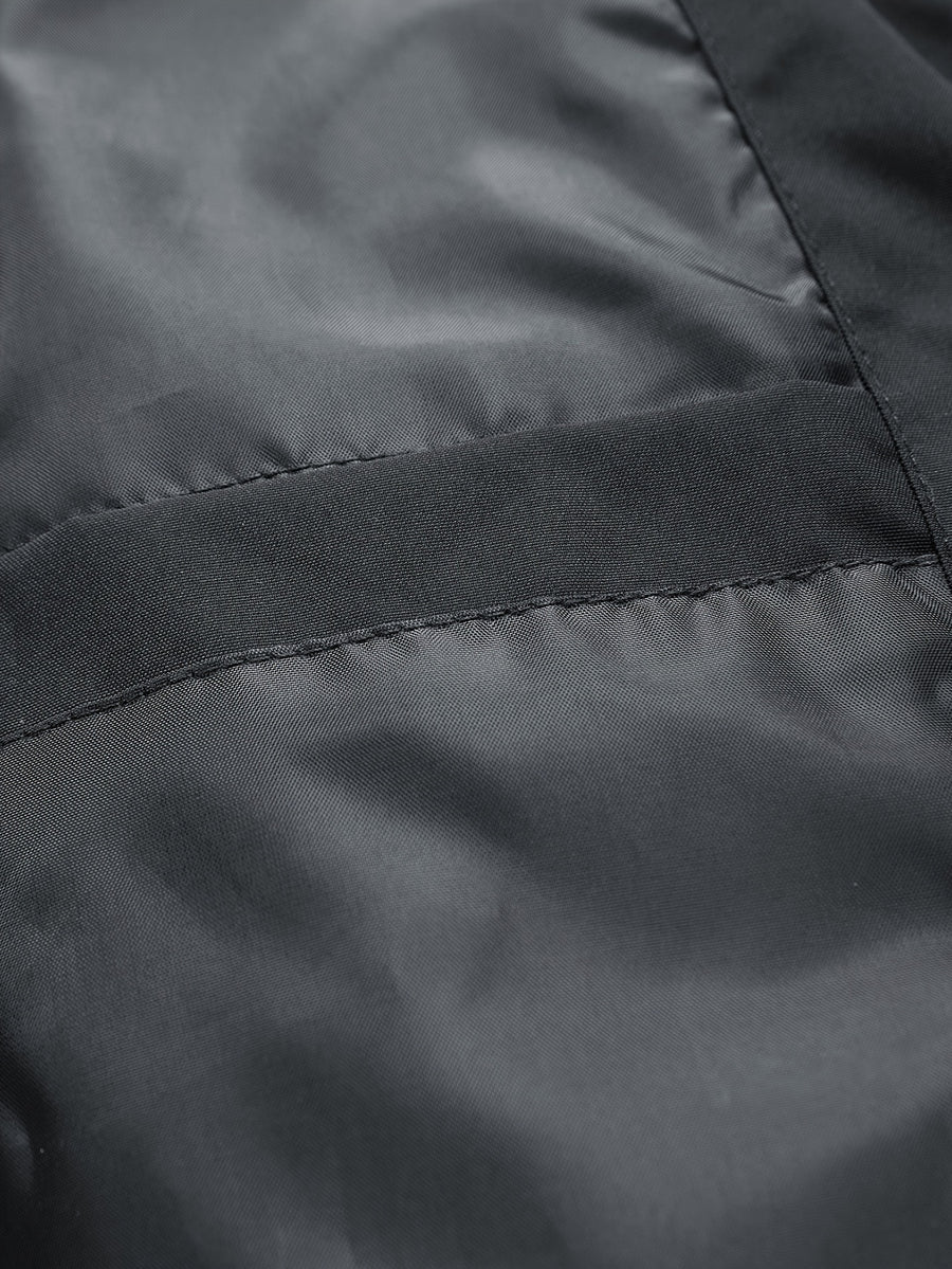 Men's New Jacket Coat Spring Autumn Casual Jacket Sports Outdoor Zipper Pocket, Hooded Design - Black