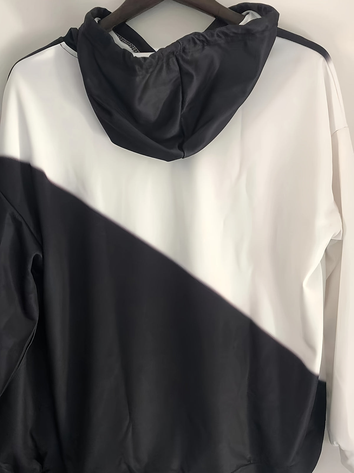 2023 New European And American Style Printed Loose Hooded Sweatshirt Jacket for Women for Autumn And Winter - Black