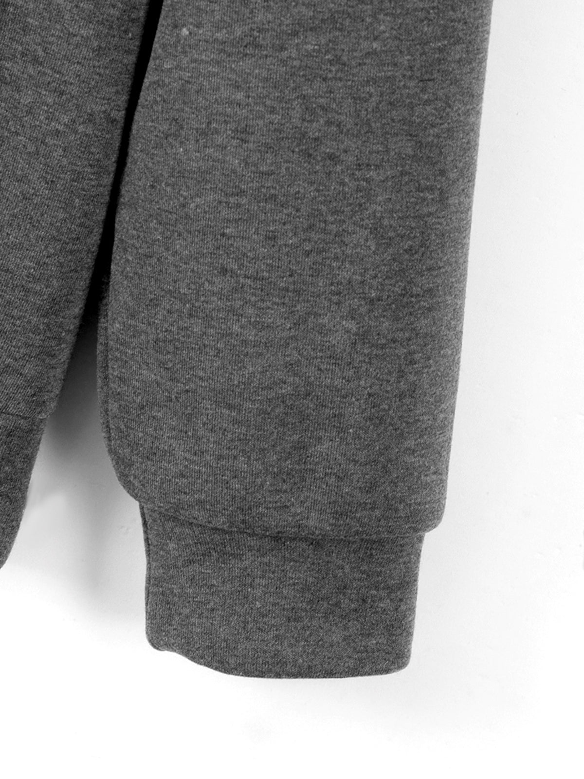 Men'S Hoodie with Multi-Zipper Pockets, Minimalist Graphic Print Casual Style Autumn Winter Wear 2pcs Set - Dark Grey+Khaki