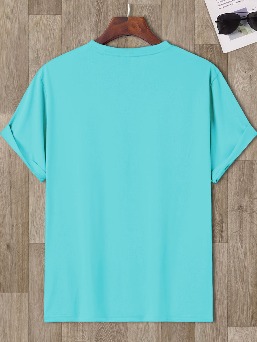 Chicago Speed 93 Fearless Men'S Round Neck T-Shirt -- Lifestyle And Performance Inspired - Light Cyan
