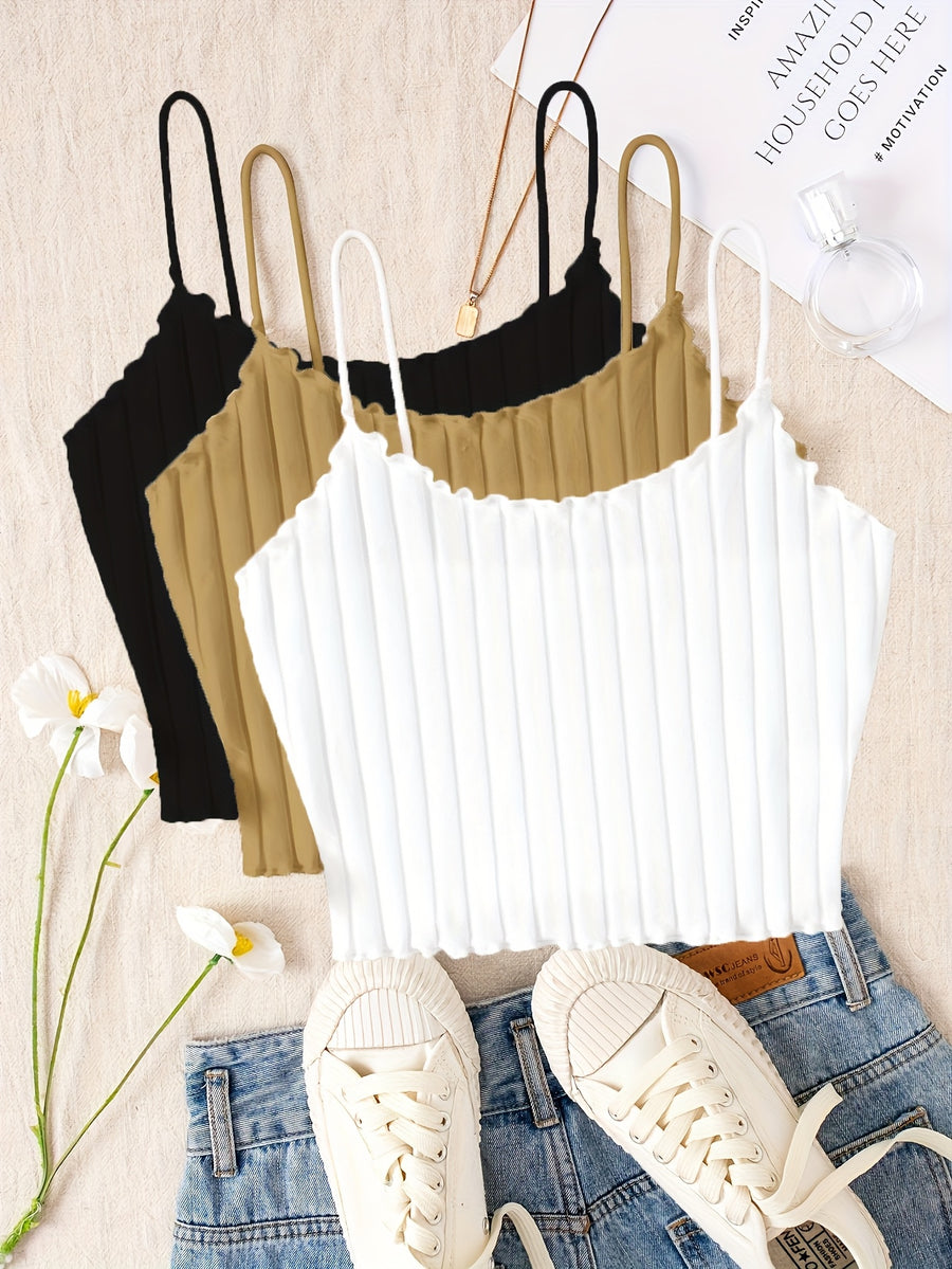 Women's Camisole Three-Piece Set - Multicolor 7