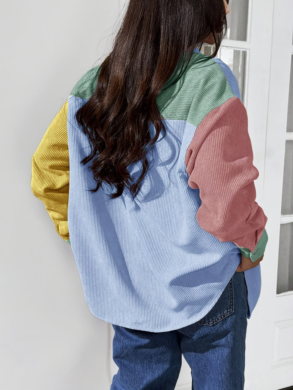 Plus Size, TB6709 Stylish and Elegant Coat, Plus-size Casual Shirt, Suitable for Autumn and Winter - Mixed Color 2