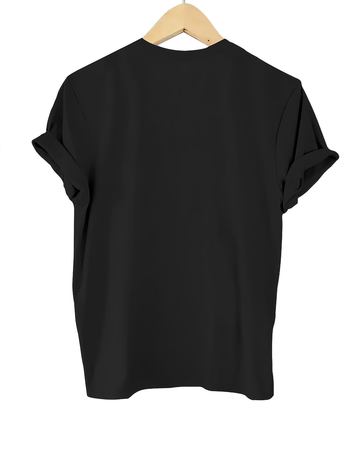 Spring/Summer Women's T-Shirt, Basic Short-Sleeve T-Shirt for Daily Wear - 1 - Black