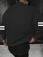New York 23 American Sport Crewneck Sweatshirt" Vintage College Style Top! A Must-have for American Sport Vintage Enthusiasts, Perfect for Daily Commutes and Light Social Occasions - Black