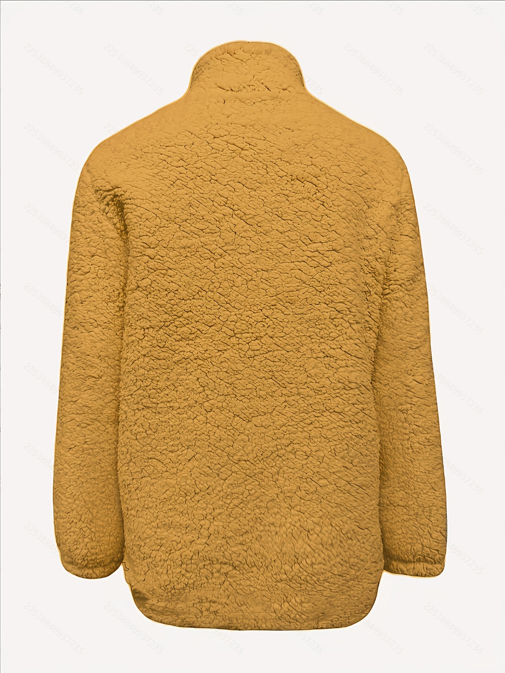 Women's Casual Fashion Pullover Zip-Up Long Sleeve Top - orange yellow