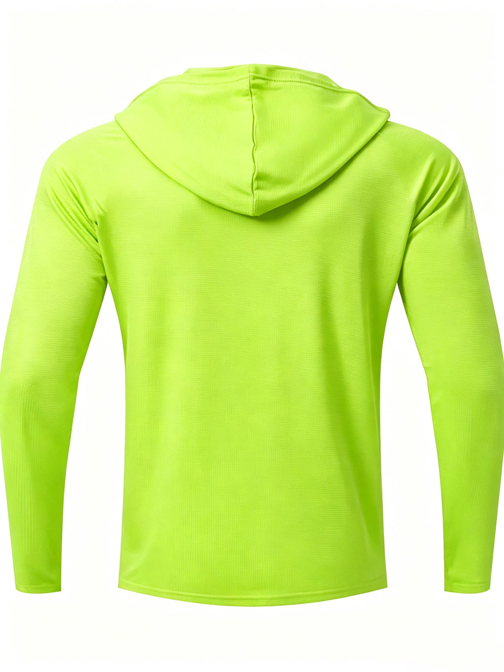 7pcs Men's Quick-Dry Hooded - Soft Breathable Lightweight Hoodie Suitable for Fishing, Outdoor Sports & Gym, - Long Sleeve Fitness Shirt with Hood, Machine Washable for Running,, and Casual Wear - Grass Green