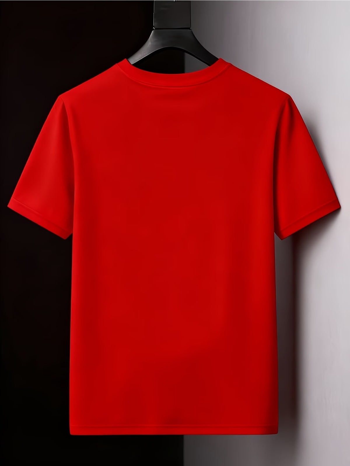 Multi-color ENGLAND Football Style Men's T-Shirt, Crew Neck Printed Casual Style, Lightweight and Breathable for Daily Sports, Versatile, Sizes S-XXXL - Red