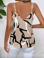 Women'S Camisole Business Casual Female Teacher, Outing Top, Basic Vest, Spaghetti Strap - Khaki