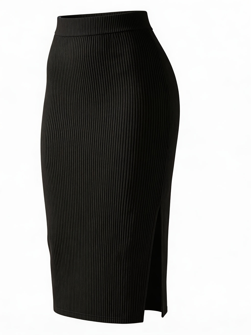 Targeted Development Women'S High-Waist Skirt Slit Long Dress Sexy Butt Skirt One-Step Skirt - Black