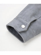2026 Spring/Autumn New European and American Men's Lapel Jacket, Daily Fashion Commuting Party Date Coat, Workwear Style, Simple Outdoor Sports - Light Grey