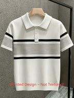 Men'S Summer New Knit POLO Short Sleeve Casual Men'S New Handsome Trendy POLO Shirt - Mixed colors