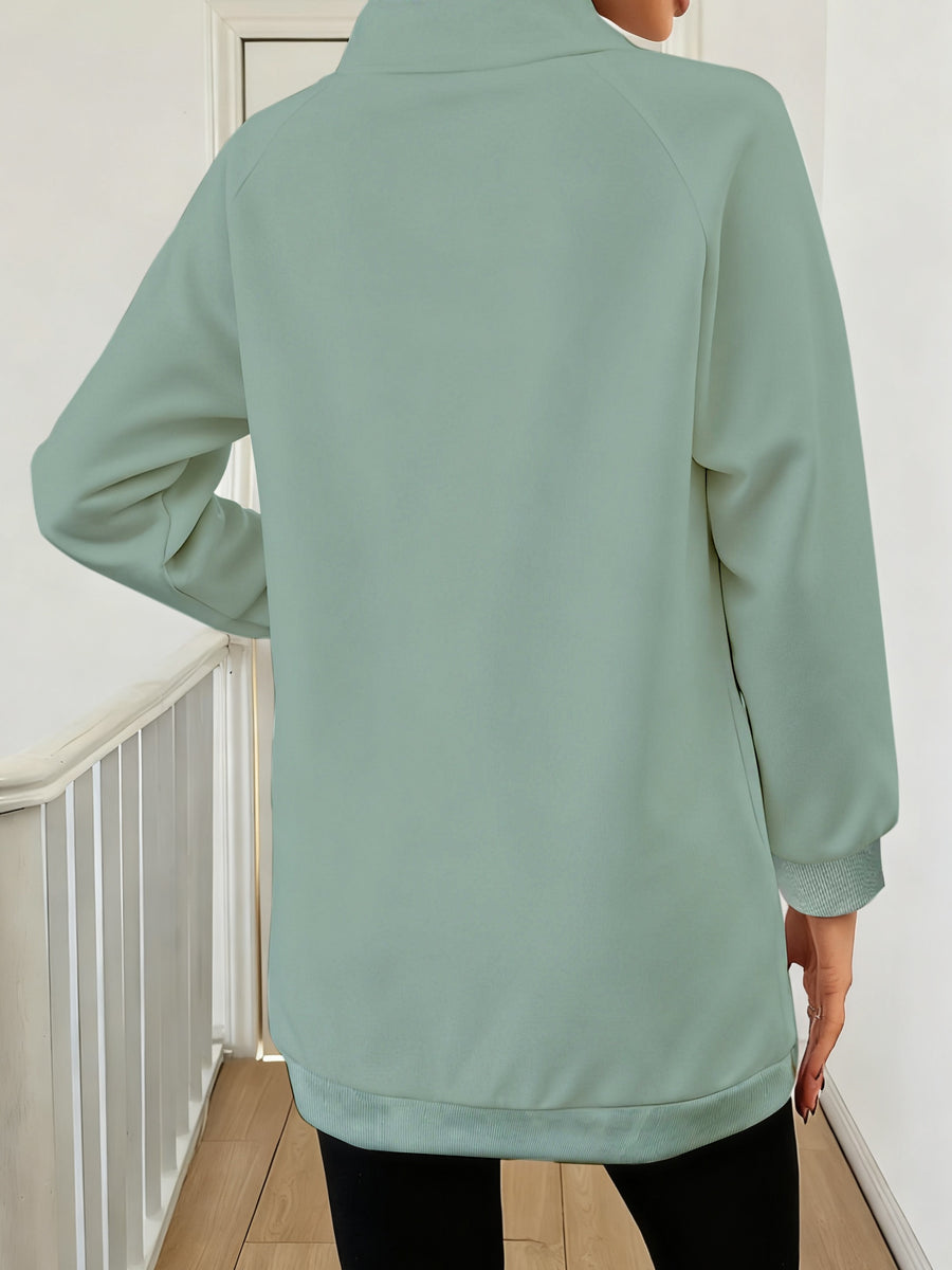 Women'S Fashion High-Neck Sweatshirt - Viridity
