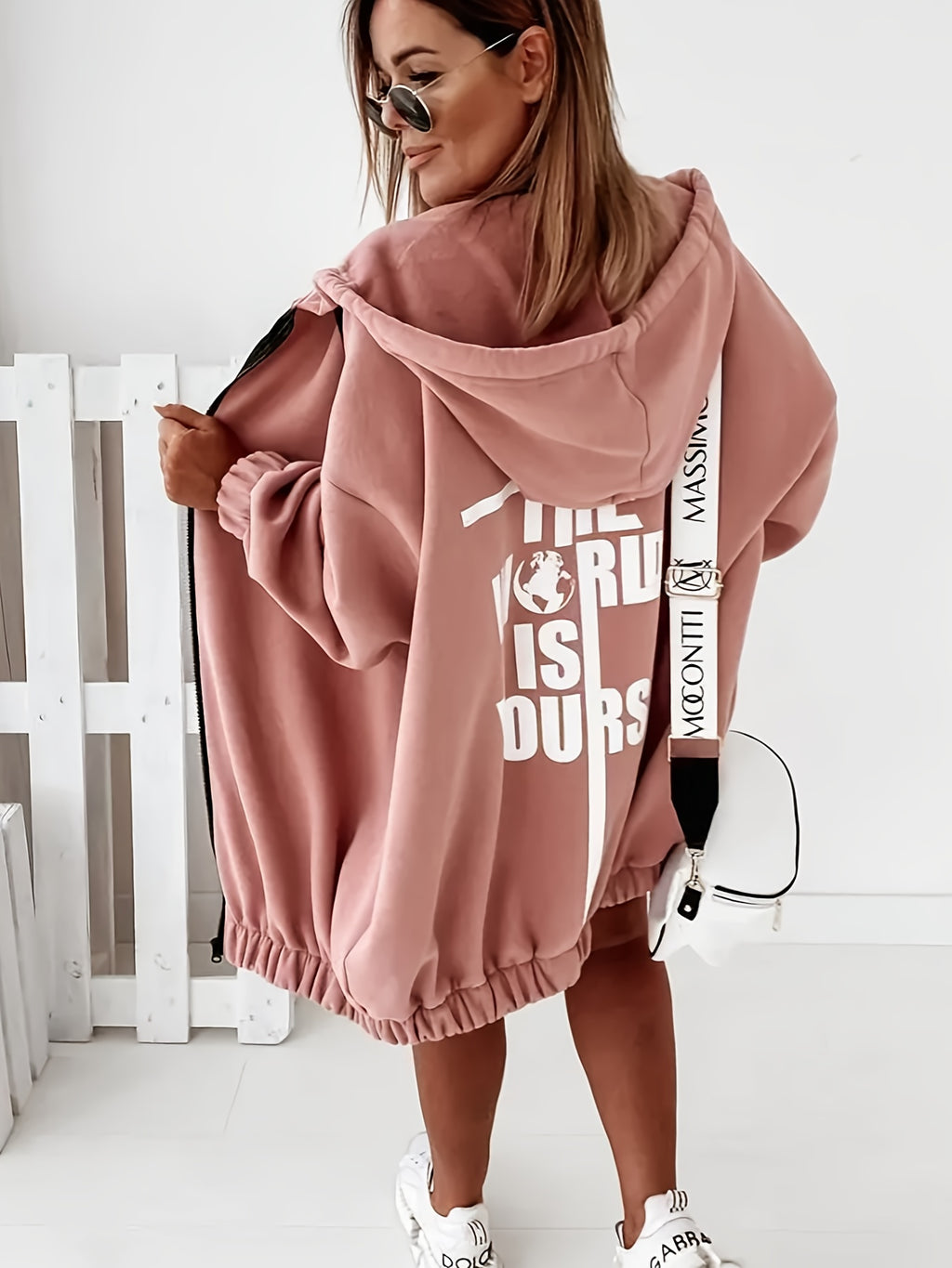 Base Layer Women's Fashion Women's Fashion Hoodie Women's Fashion Hoodie Women's Fashion Sweatshirt Sweatshirt Jacket Women's Outerwear Hooded Drawstring with Pockets Printed Sweatshirt Hoodie Autumn/Winter Style Niannian - Pink Color
