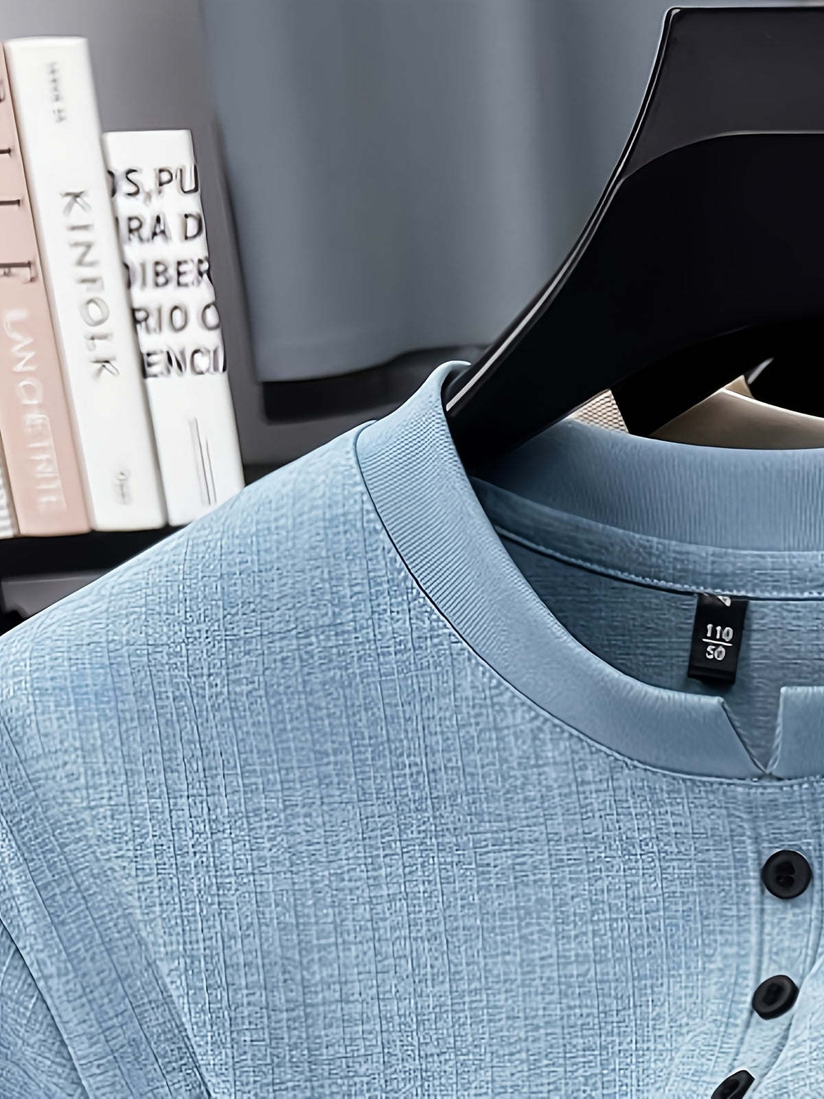 Men's Summer Short-Sleeve Crewneck T-Shirt - Breathable Business Casual Round Neck Base Layer Top, Solid Color Asymmetrical Hem Suitable for Daily Work Wear, Office & Casual Outfits, Machine Washable Light Luxury Style - Star Blue