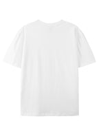 Men's Abstract Art T-Shirt - Vibrant Brushstroke Design, Soft and Breathable, Modern Crew Neck, Short Sleeve Summer Tee, Art-Inspired T-Shirt - White