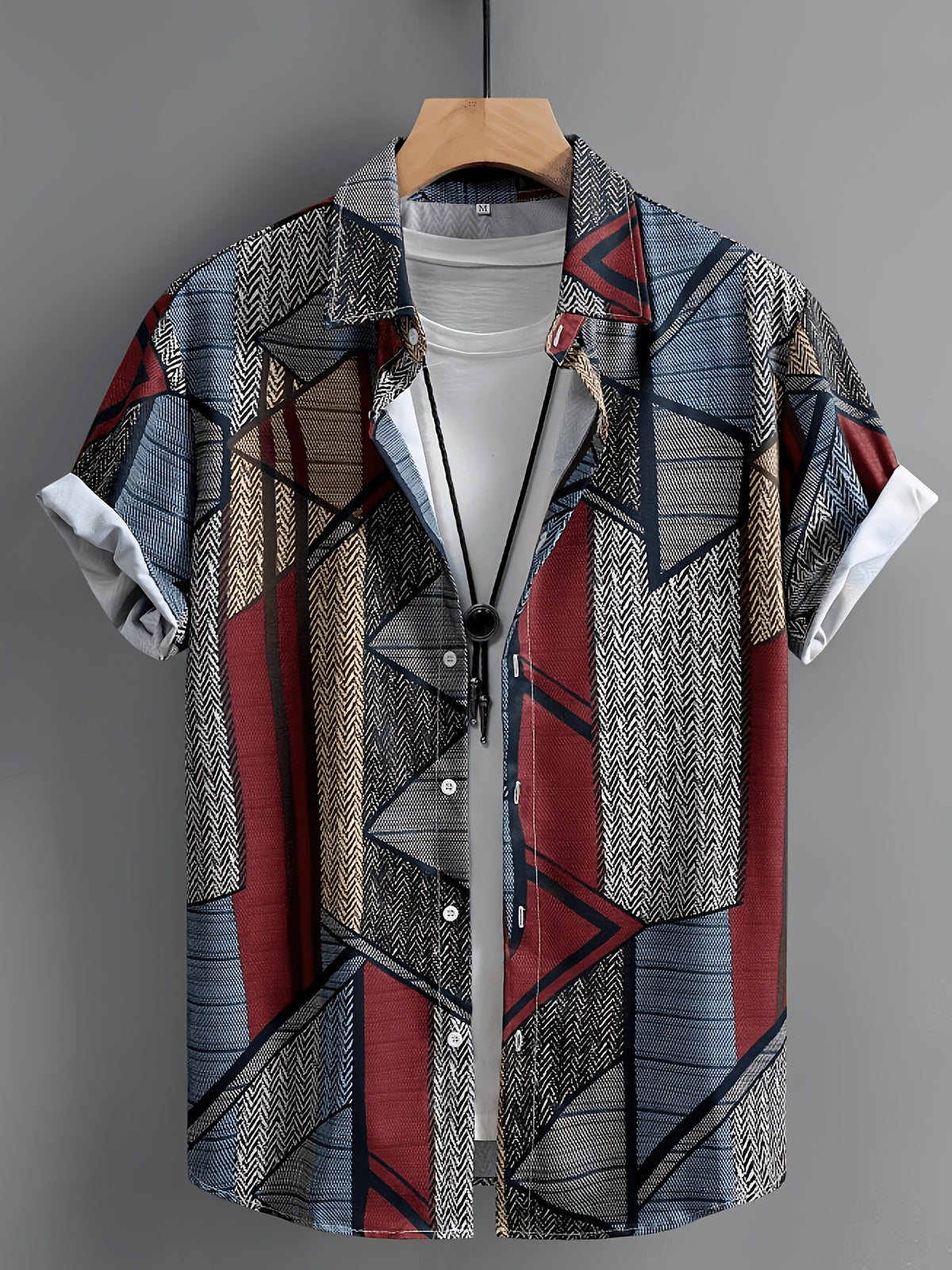 Men's Tropical Print Shirt - Multicolor