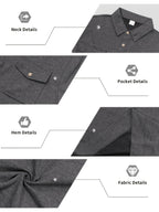 Autumn New Arrival 3pcs Set: Polo Collar Double Pocket Cargo Sweatshirt. Made of Thick Knitted Sweatshirt Fabric, Featuring a Half-zip Placket with Three Brown Vintage Buttons. Symmetrical Chest Cargo Pockets, Vintage Workwear Casual Style - Deep Military Blue