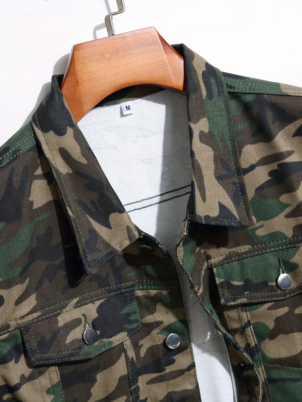 New Arrival Men's Fashion Camouflage Denim Jacket Lightweight Jacket Simple and Versatile Men's Denim Jacket Trendy Streetwear Casual Outerwear - Mixed colors