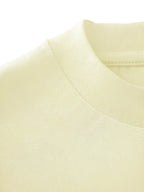 Women'S Fashion Casual Round Neck Long Sleeve T-Shirt, 100% with Lettered Stripe Pattern, Stylish Easy Comfortable Loose Fit - 【Light Yellow】