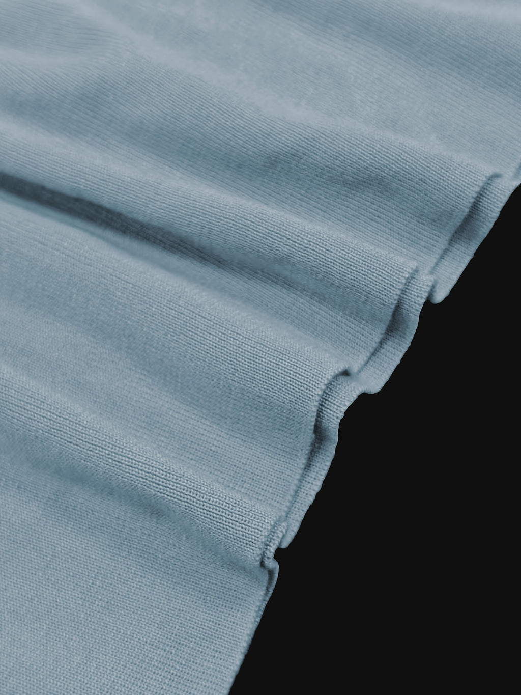 Popular New Spring/Summer Contrast Color Neckline and Cuffs Pullover Short-Sleeve T-Shirt, Ins-Style Simple and Fresh Fabric T-Shirt - Light Blue