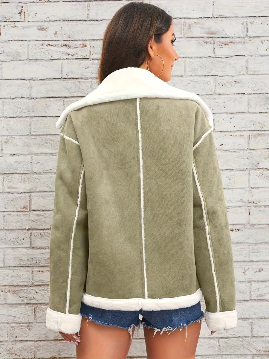 Lamb Women's Winter Coat - Matcha Color